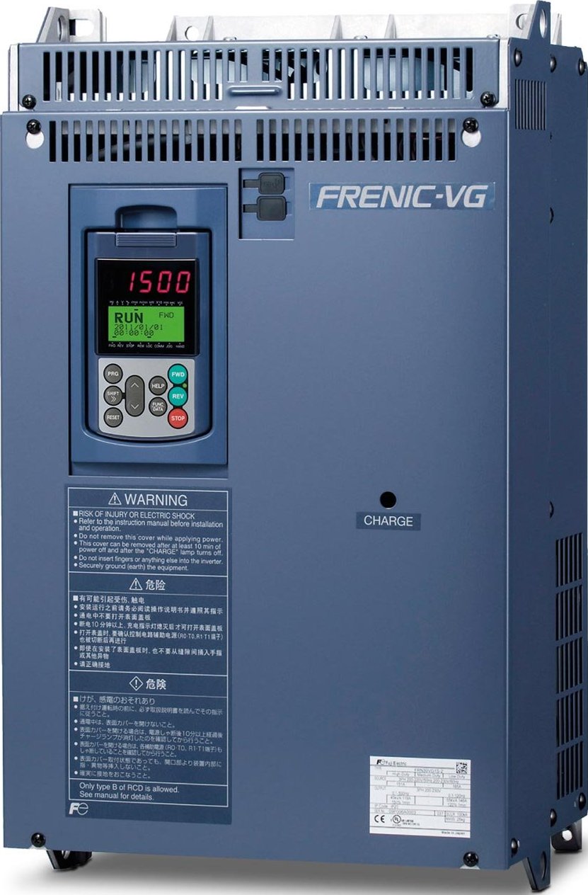 Fuji Electric frequency inverters FRENIC-VG (FRN VG1) versatile series for heavy duty industrial applications